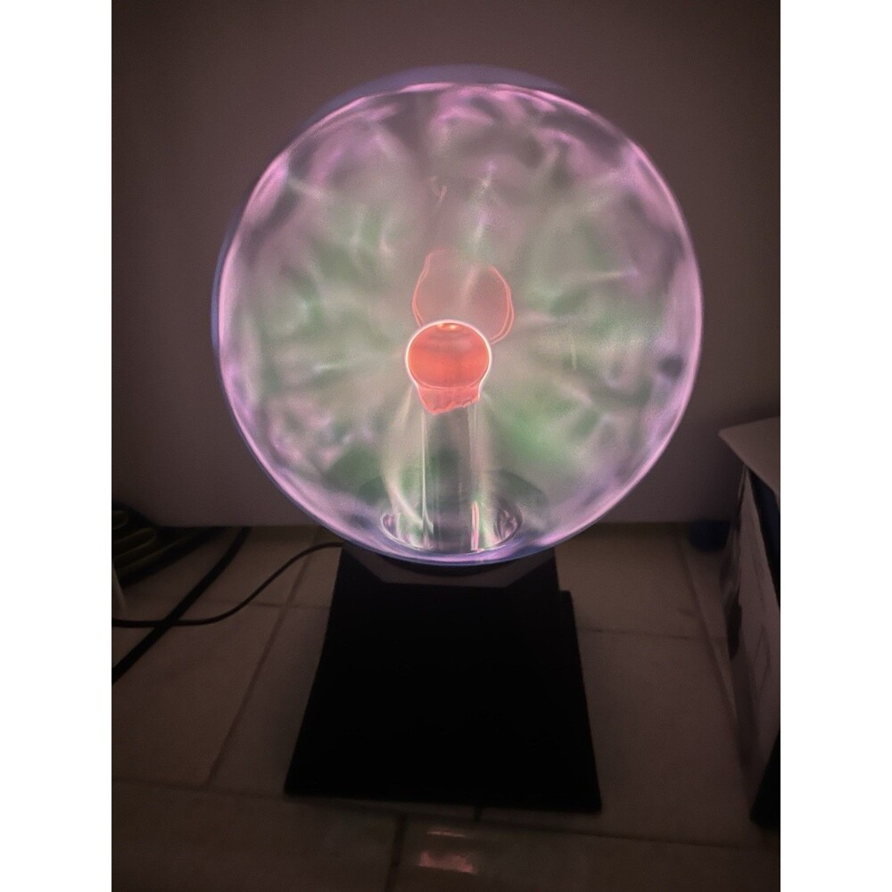 VINTAGE FUN LITES MYSTIC PLASMA GLASS BALL ELECTIC LIGHT WITH AC CORD